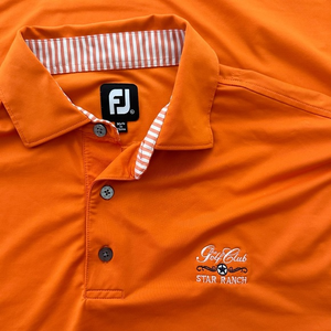 FootJoy Men's ProDry Polo Size XL‎ Orange StarRanch